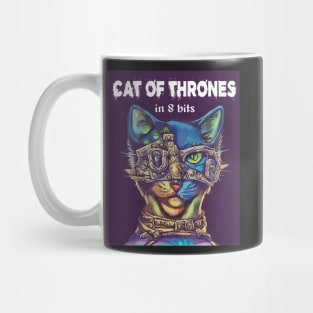 CAT OF THRONES in 8 bits Mug